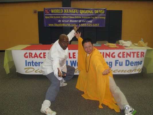 Wushu Kung Fu Demo At the Adam Bucky James Community Center Was A Success