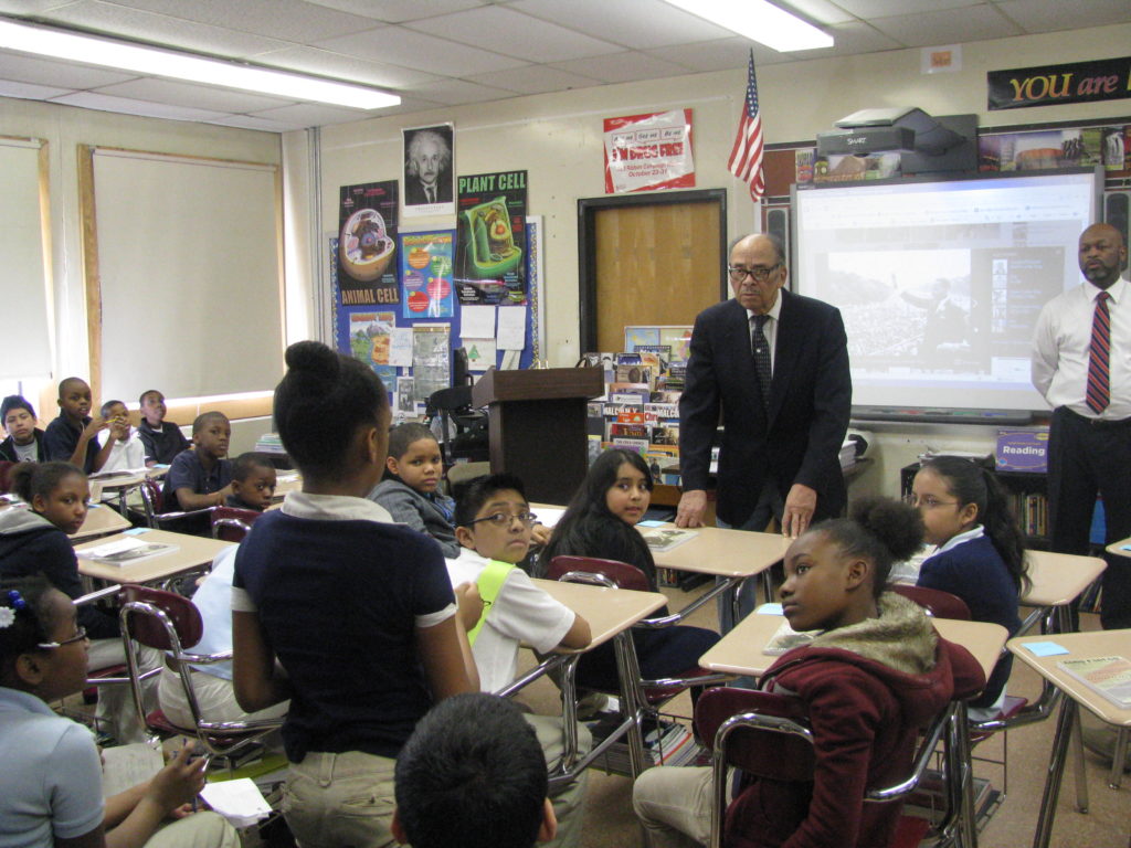 The Famous Author Dr. Leon Bass Visits Asbury Park’s Middle School