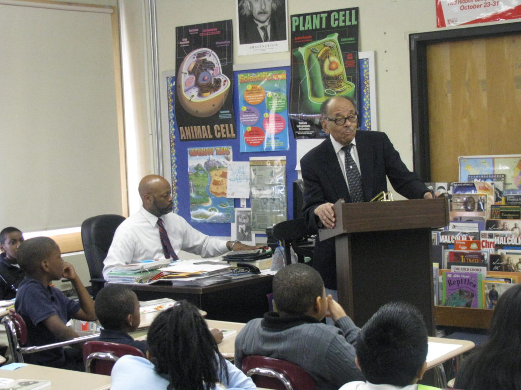 The Famous Author Dr. Leon Bass Visits Asbury Park’s Middle School