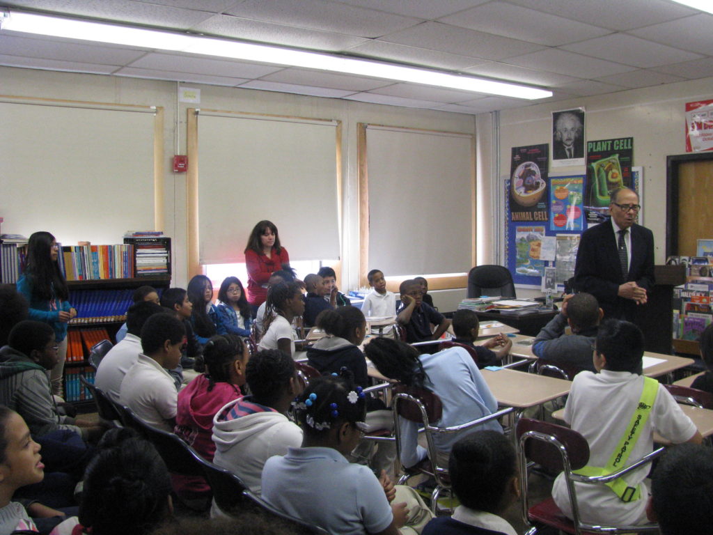 The Famous Author Dr. Leon Bass Visits Asbury Park’s Middle School