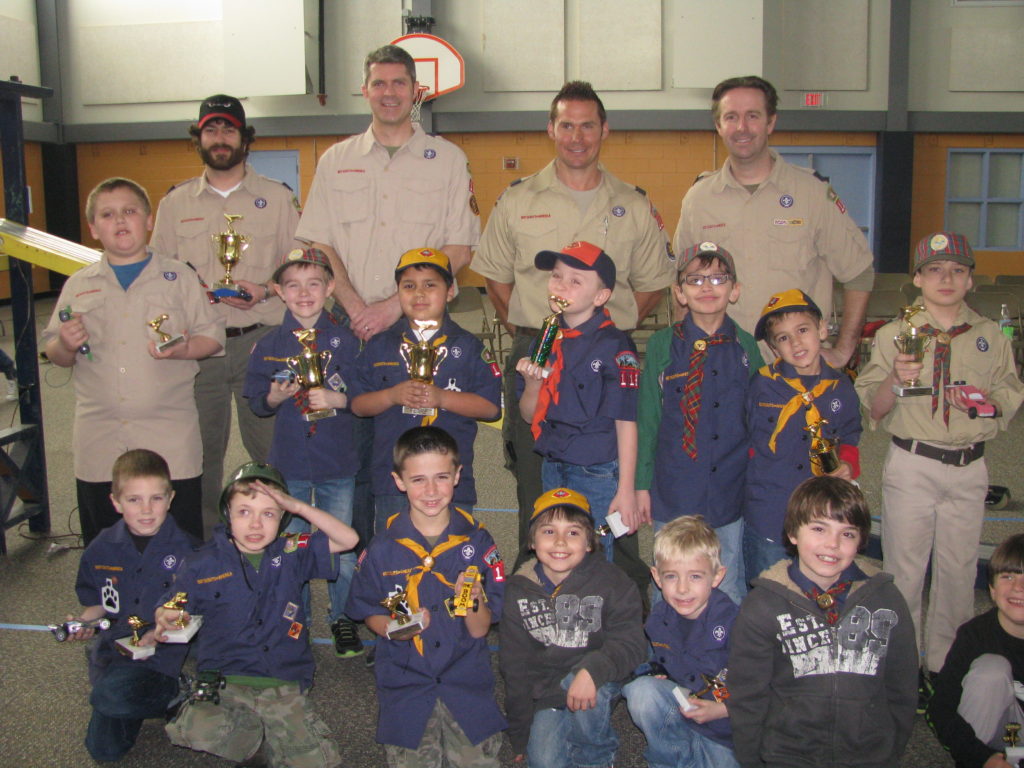 Pinewood Derby Held At The Adam Bucky James Community Center