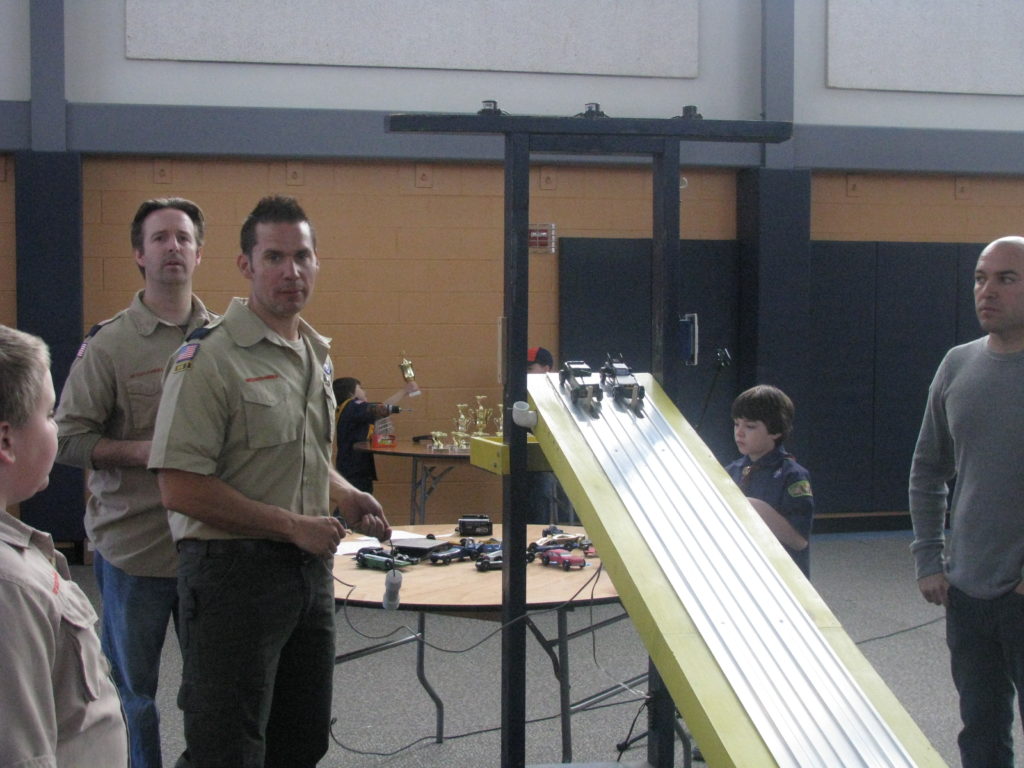 Pinewood Derby Held At The Adam Bucky James Community Center