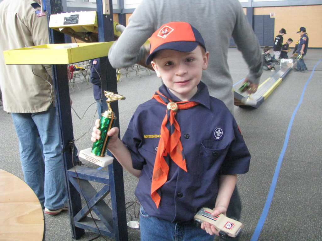 Pinewood Derby Held At The Adam Bucky James Community Center