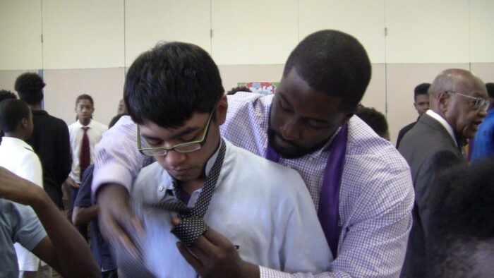 Omega Psi Phi Teaches Asbury Park Boys How To Tie A Tie