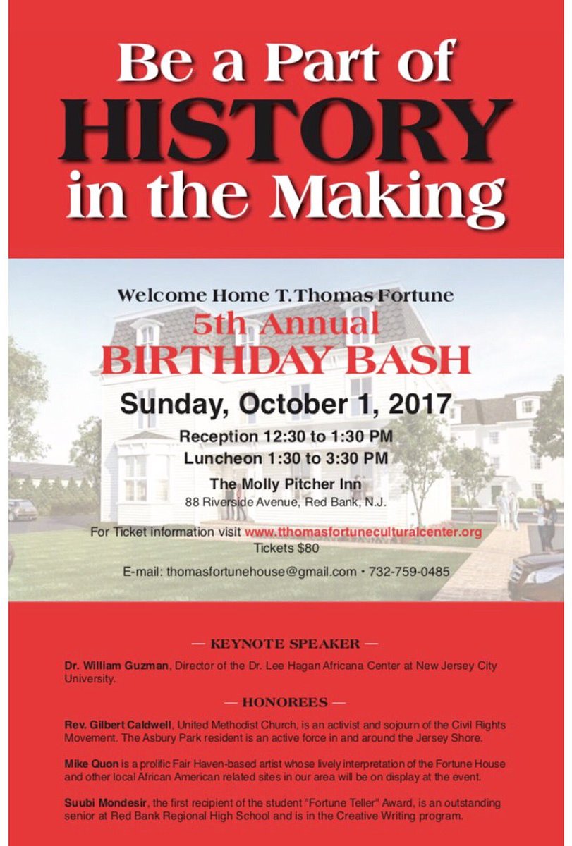 5th Annual T. Thomas Fortune Foundation Birthday Bash To Take Place October 1st