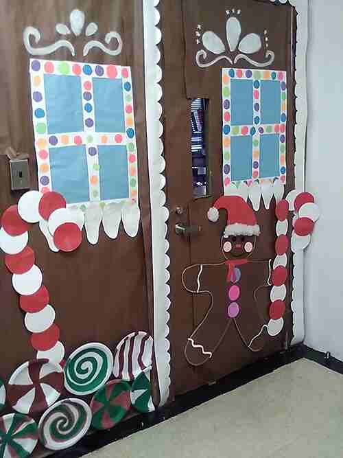 Asbury Park High Christmas door