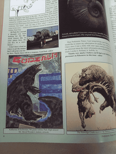 Prehistoric Times Magazine Godzilla